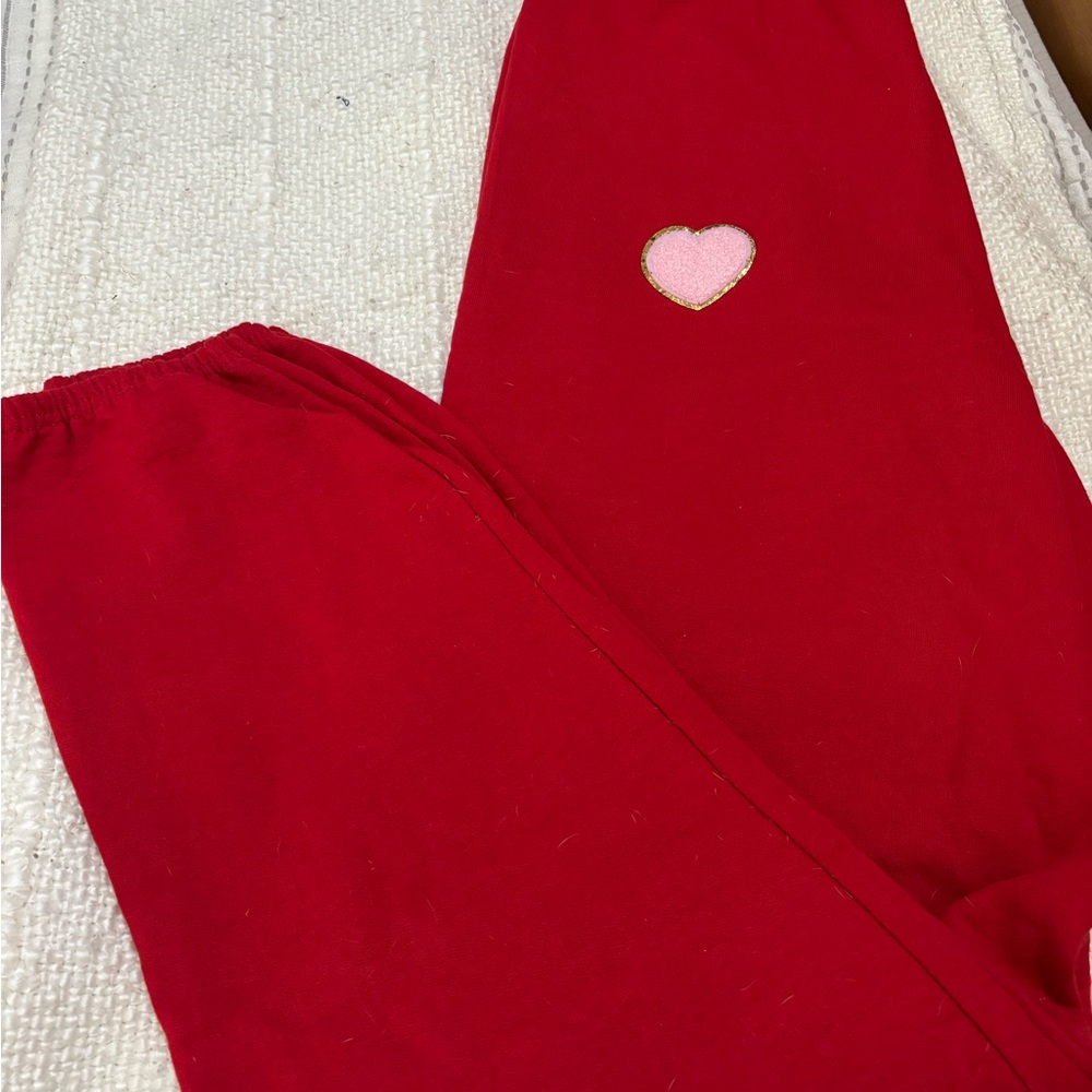 Red Heart Embroidered Pants